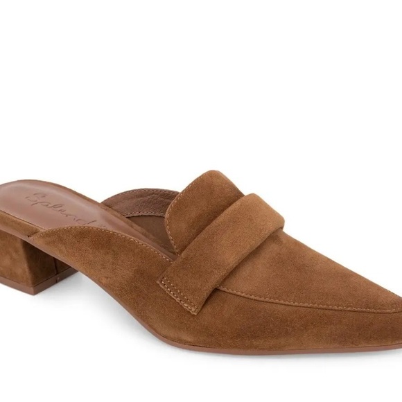 Splendid Shoes - Splendid Cognac Suede Slip-On Loafer Mule